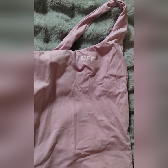 Off-White Lavender One-Piece Swimsuit Sz 42 ( Us M) Rare, sold out every where - Picture 5 of 9